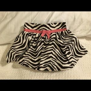Zebra style skirt Size 12/18 months